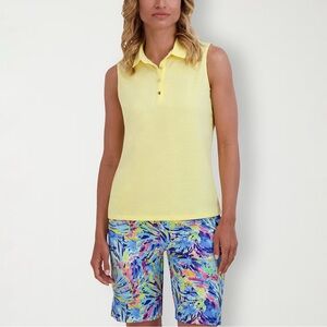 NWT Stella Parker Women’s Button Front Polo L